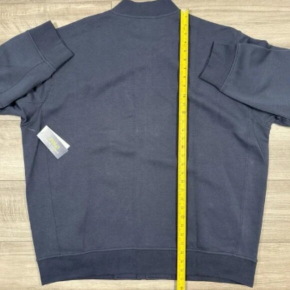 Polo Ralph Lauren Men's Big & Tall Double Knit Bomber Jacket Navy Size 2XB NEW - Picture 5 of 6